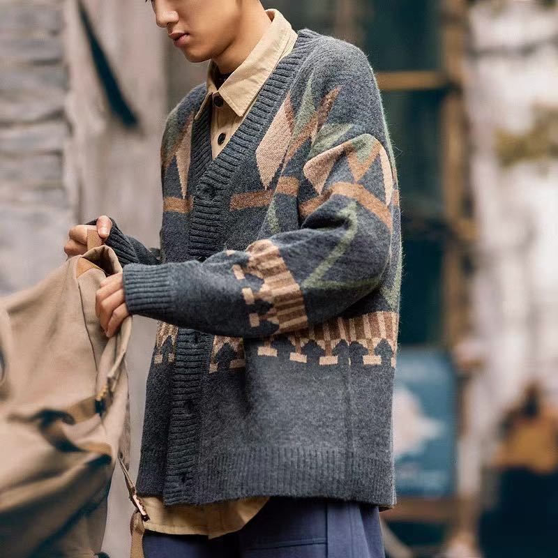 Áo len Cardigan vintage nam nữ