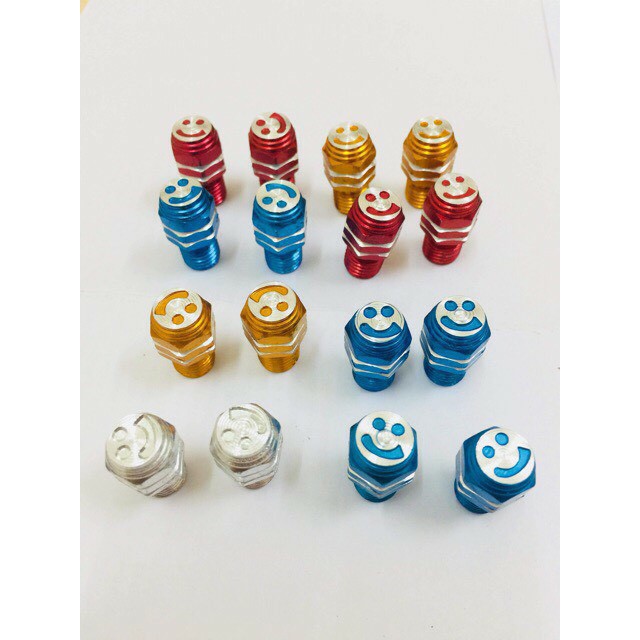 Ốc mặt cười chân gương xe máy ren xuôi, ren ngược bịt chân gương xe máy