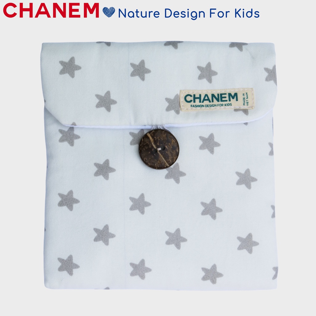 Túi đựng băng vệ sinh, son môi, mỹ phẩm CHANEM SPECIAL cỡ lớn mẫu dễ thương size 13x13cm Made in Việt Nam