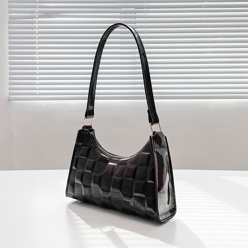 Túi Đeo Vai Màu Trơn Họa Tiết Ca Rô Phong Cách retro Thời Trang Mùa Xuân 2022
