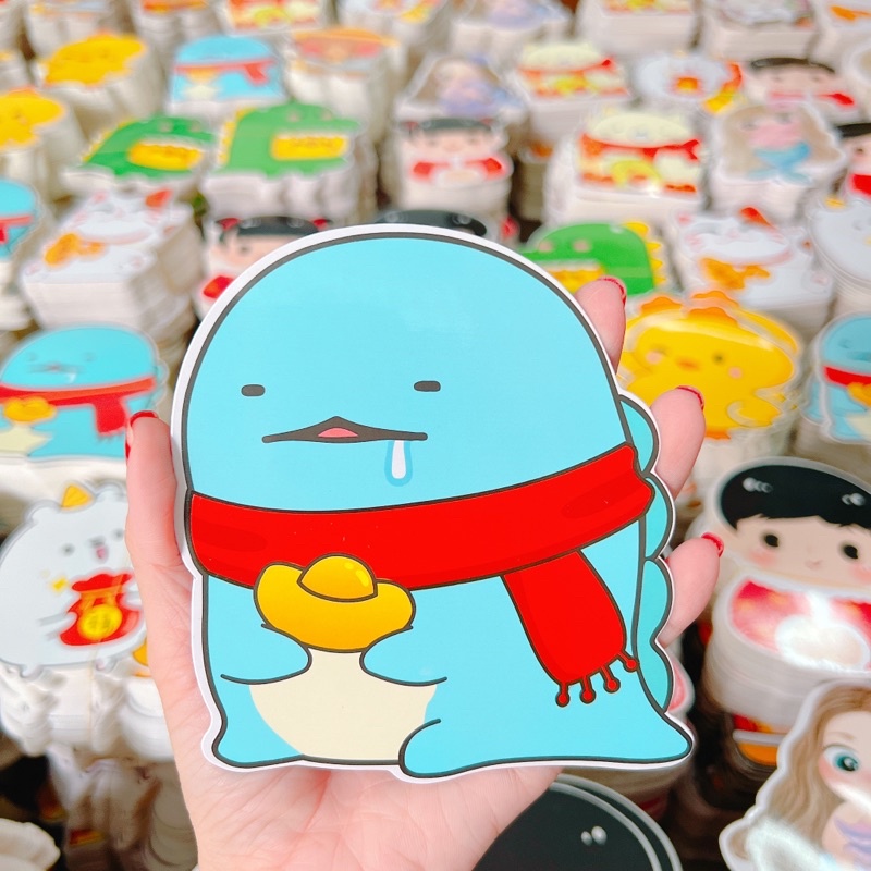 Combo 10 bao lì xì hoạt hình chibi ngẫu nhiên, bao lì xì 2023