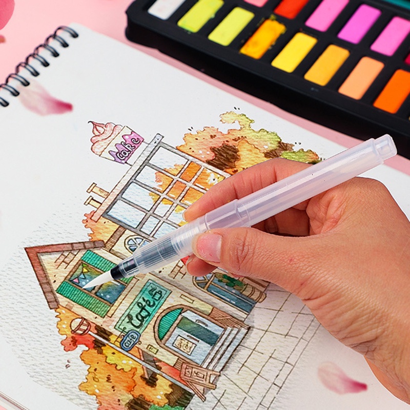 Bút mực nước đầu mềm màu trơn tiện dụng cho người mới bắt đầu