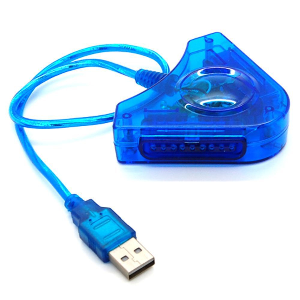 Bộ chuyển đổi 2 cổng PS2 sang PC USB PSX PS1 PS2 kèm cáp tiện lợi