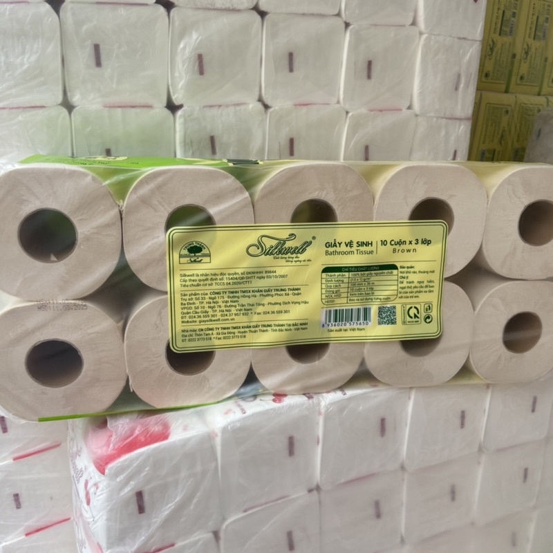 GIẤY VỆ SINH GẤU TRÚC SILKWELL