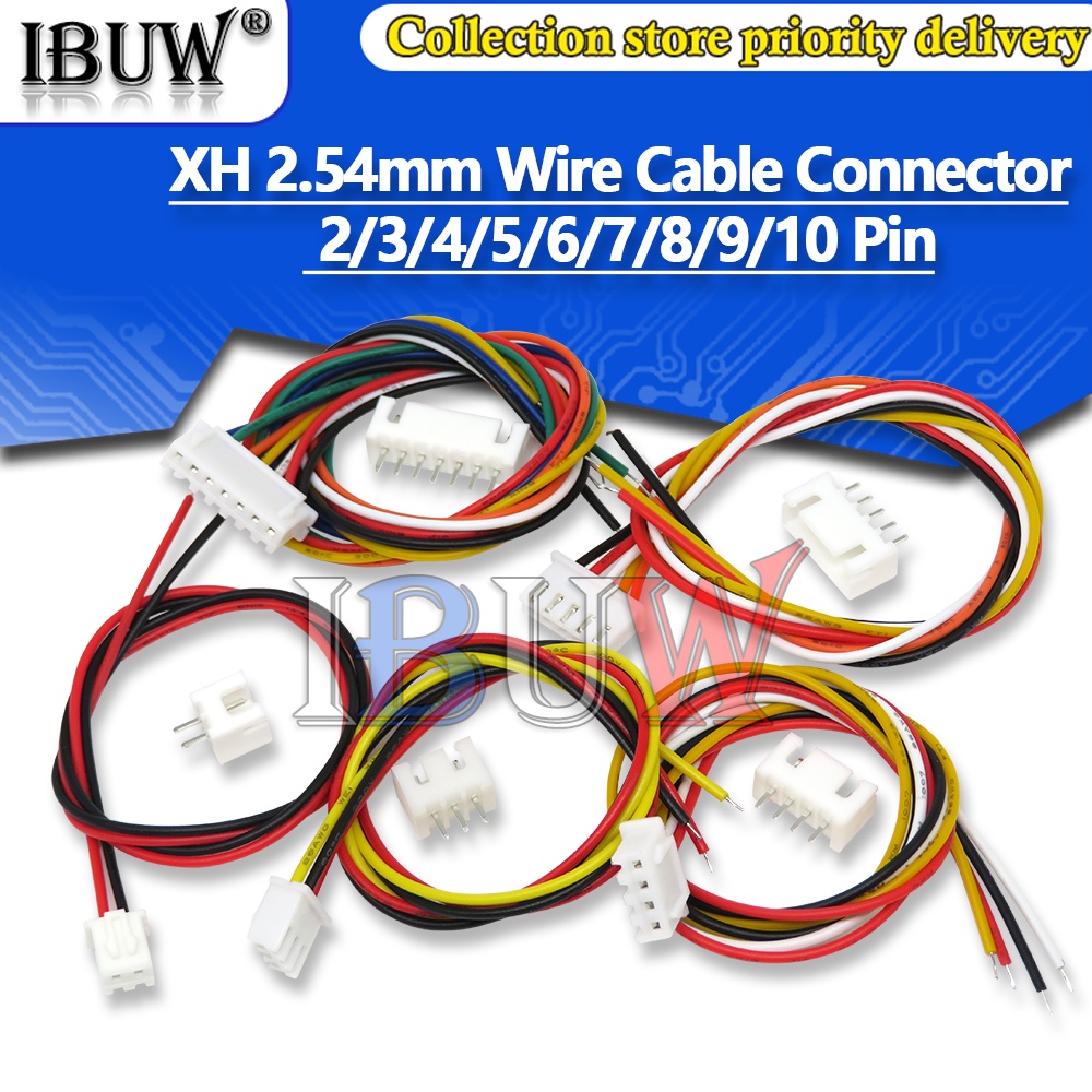 Set 5 Đầu Nối Dây Điện JST XH2.54 XH 2.54mm 2/3/4/5/6/7/8/9/10 Pin Dài 30cm 26AWG