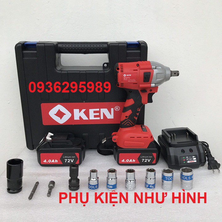 máy xiết bu lông ken - 72vken