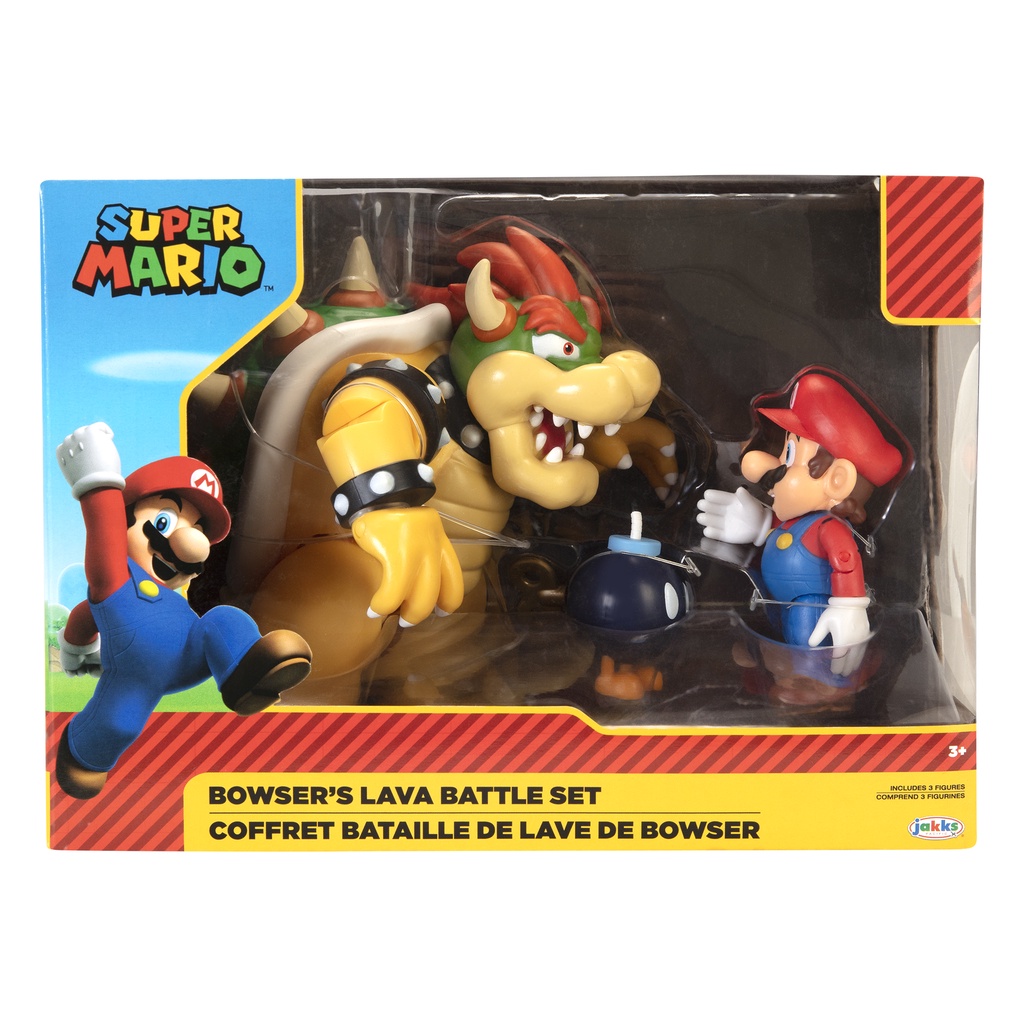 Mô hình Super Mario : Bowser Vs Mario Diorama Set 3 Pack
