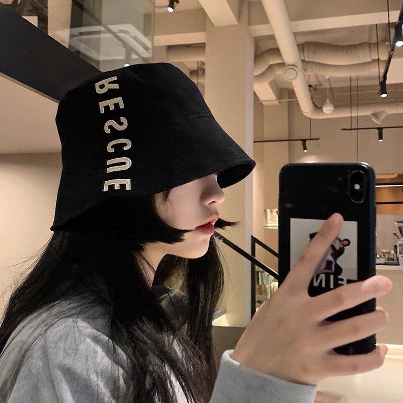 Mũ bucket trơn Hagu Nón tai bèo vành cụp Rescue nhiều màu sắc Ulzzang form unisex nam nữ
