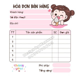 Hoá đơn mini cute 1liên