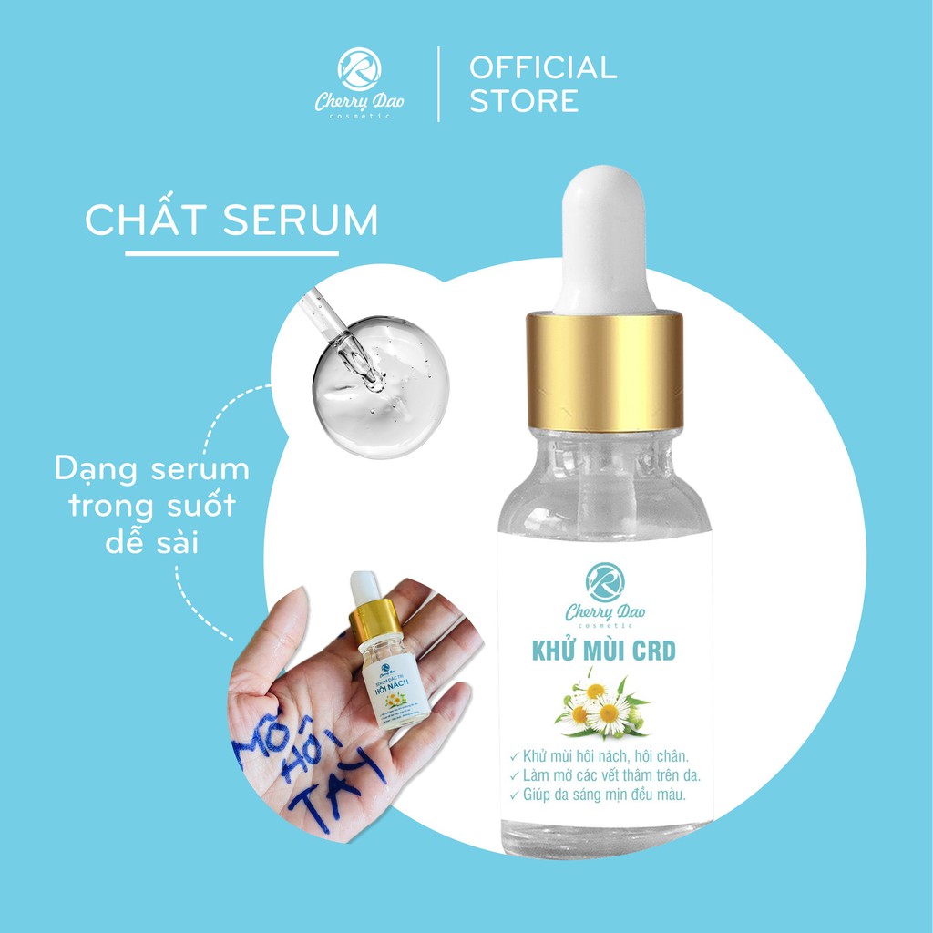 Serum CRD Cherry Đào khử mùi hôi nách hôi chân ngăn mồ hôi tay 5Ml