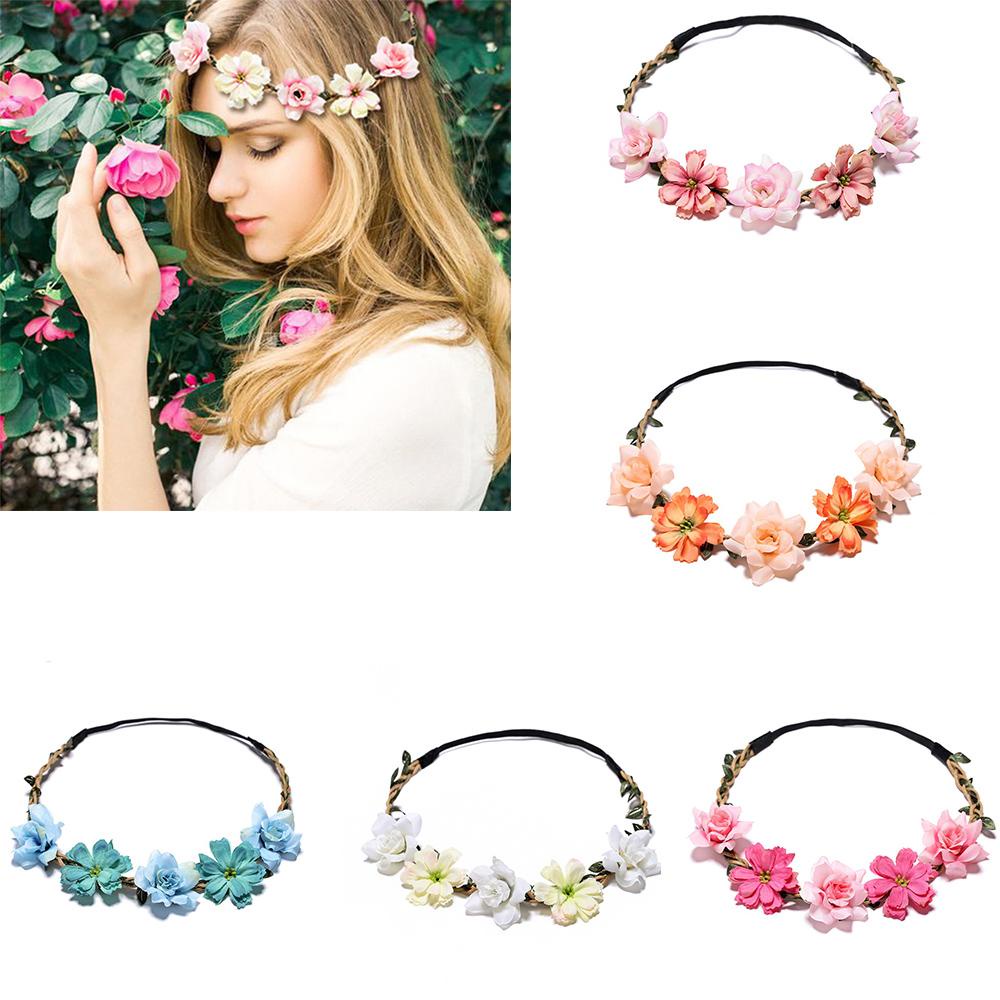 Băng Đô Turban Vải Lụa Đính Hoa Dùng Làm Đạo Cụ Chụp Ảnh Cưới