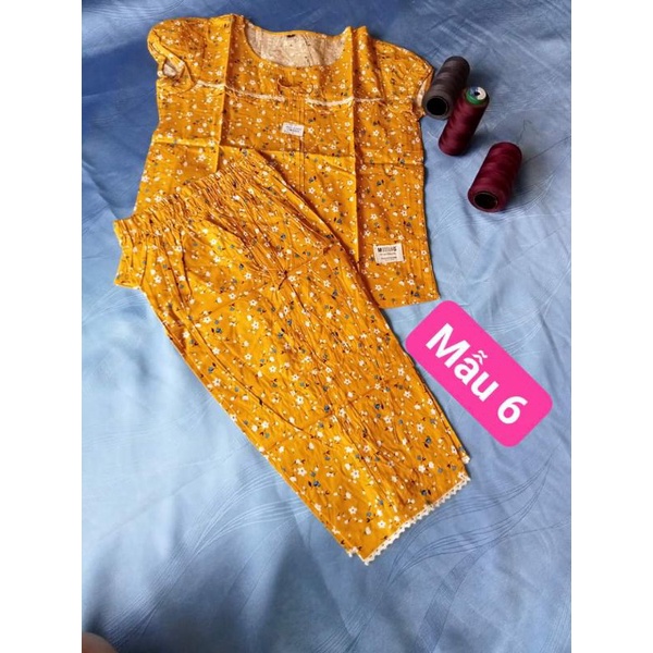 Bộ Lửng Mặc Nhà Kate Thô Hàn Mát Xinh Trẻ Trung