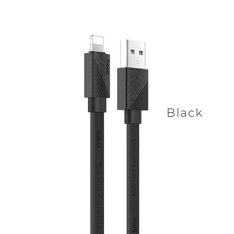 Cáp sạc Lightning Hoco U34 dành cho iPhone/iPad, iPhone XS Max, iPhone 11, iPhone 11 Pro Max (Sạc nhanh 2.4A, dài 1.2m)