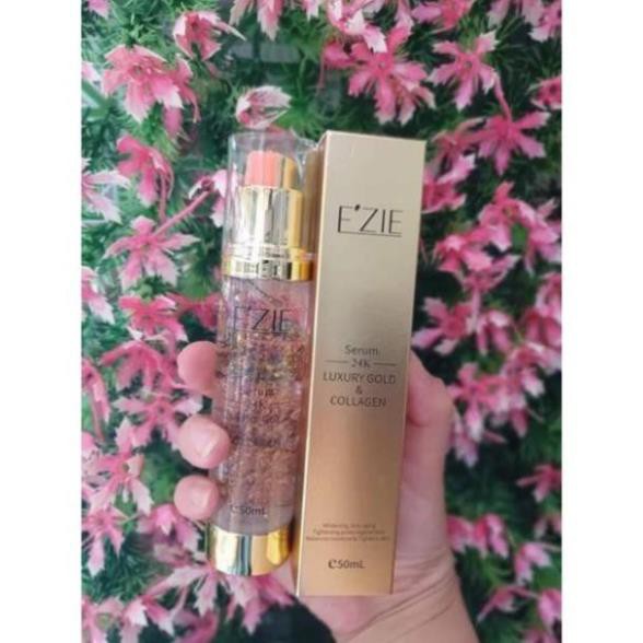 ( giá sỉ ) E'ZIE Serum dưỡng da cao cấp tinh chất vàng 24k & Collagen Ezie Luxury 50ml