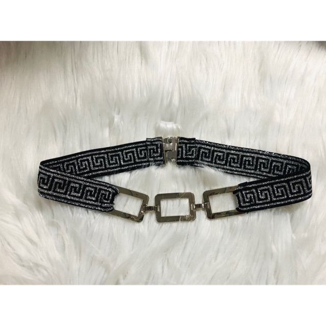 Thắt lưng thun nhũ. Bản 2cm. Cài sau