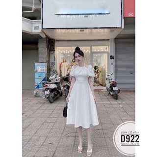 Bigsize Đầm maxi cổ yếm D922