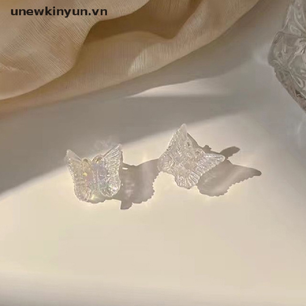 Set 10 Kẹp Tóc Càng Cua Mini Bằng Nhựa Trong Suốt Dễ Thương Cho Bé Gái