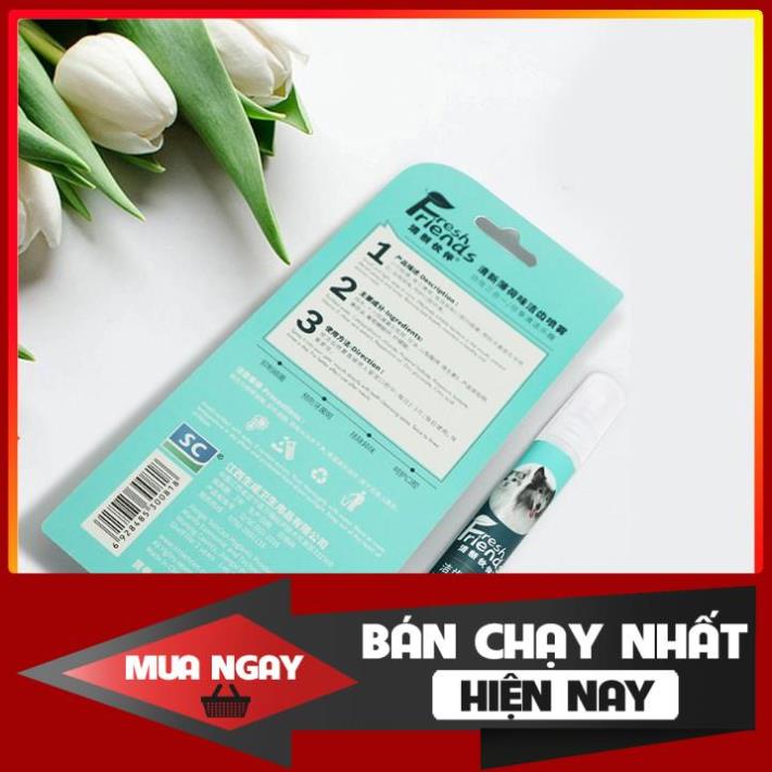 Xịt Thơm Miệng Vệ Sinh Răng Miệng Chó Mèo FRESH FRIEND 14 ml #Tintin Pet Store