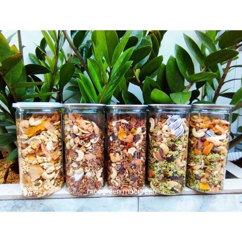 Granola Ăn Kiêng Nhiều Hạt - Ngũ Cốc Ăn Kiêng GRANOLA Không Đường Nhiều Hạt Quả Sấy Dinh Dưỡng ( 35% yến mạch) HỘP 500G