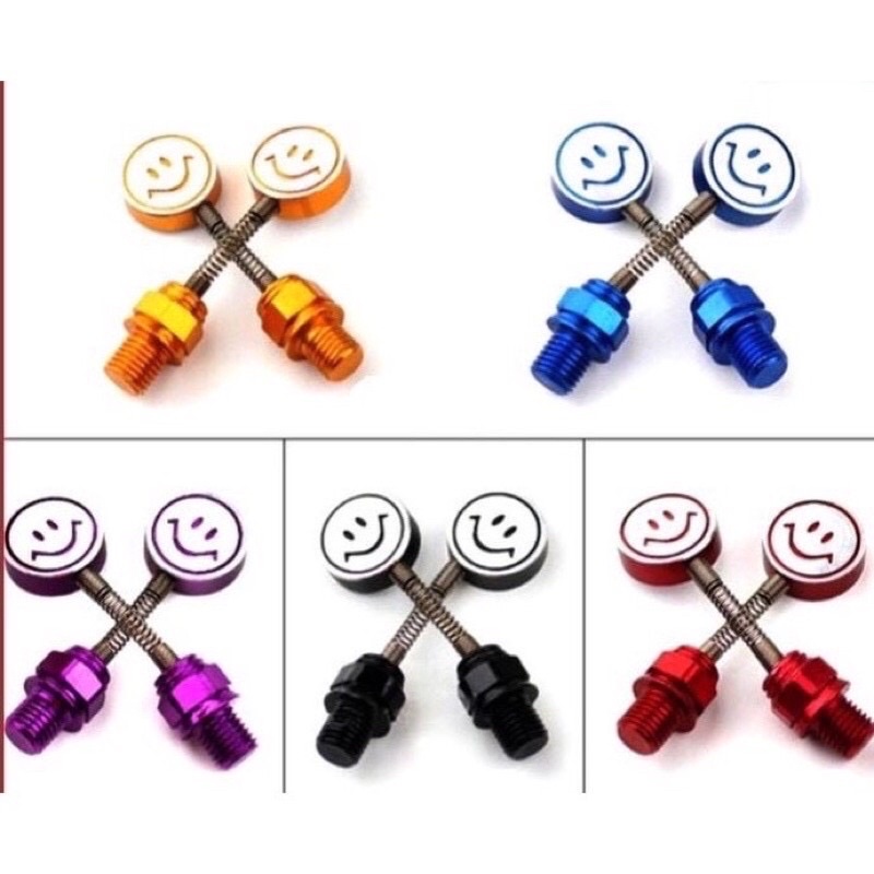 Ốc lò xo mặt cười gắn các dòng xe cực kute