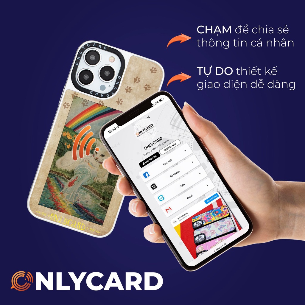 Ốp lưng thông minh ONLYCARD_LAZY CAT_42/Dành cho các dòng IPhone 7/7plus/8/8plus/x/xr/xs/11/12/13/pro/promax