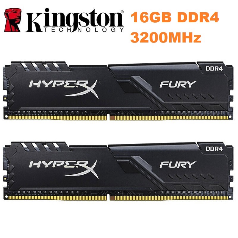 [Mã 44ELSALE2 giảm 7% đơn 300K] Ram Kingston HyperX Fury 16GB DDR4 3200MHz Chính Hãng - Mới Bảo hành 36 tháng