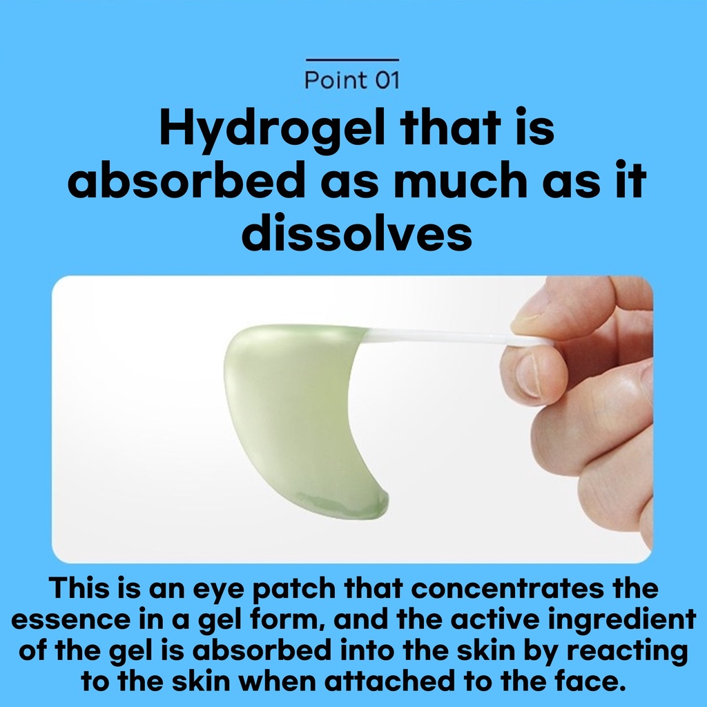 Bộ 60 miếng dán dưỡng da mắt Real Vita chứa hydrogel 84g