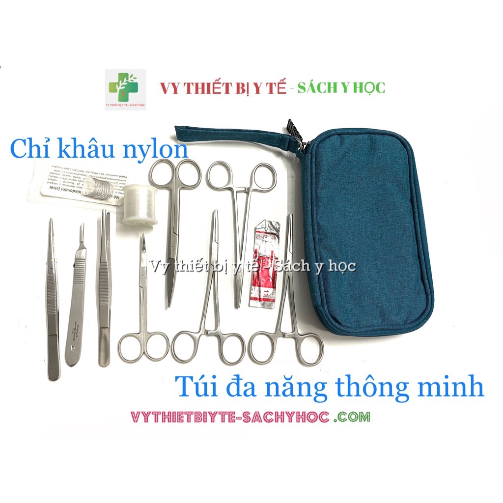 Bộ tiểu phẫu 12 món có túi đa năng thông minh (11 món +túi)