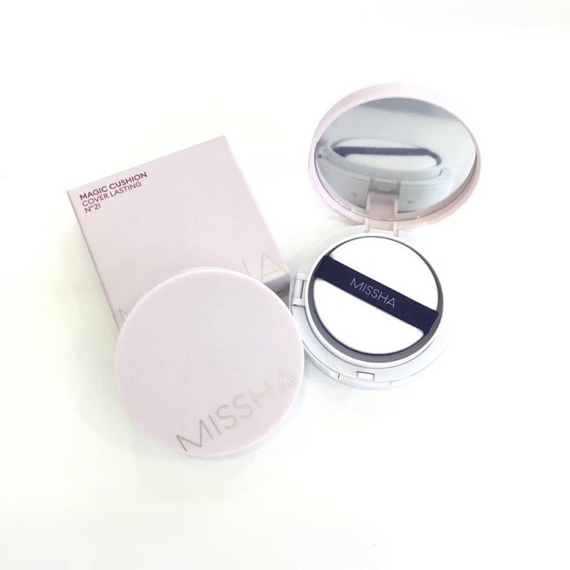 Phấn Nước Missha Magic Cushion Cover Láting Dưỡng Ẩm, Da Bóng Khỏe Tự Nhiên SPF50+ PA+++ 15g