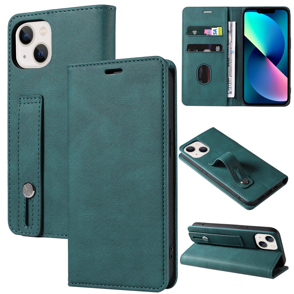 Pinos Ốp lưng điện thoại di động iphone14 apple 13 bao da điện thoại di động Samsung S22 nắp gập mới