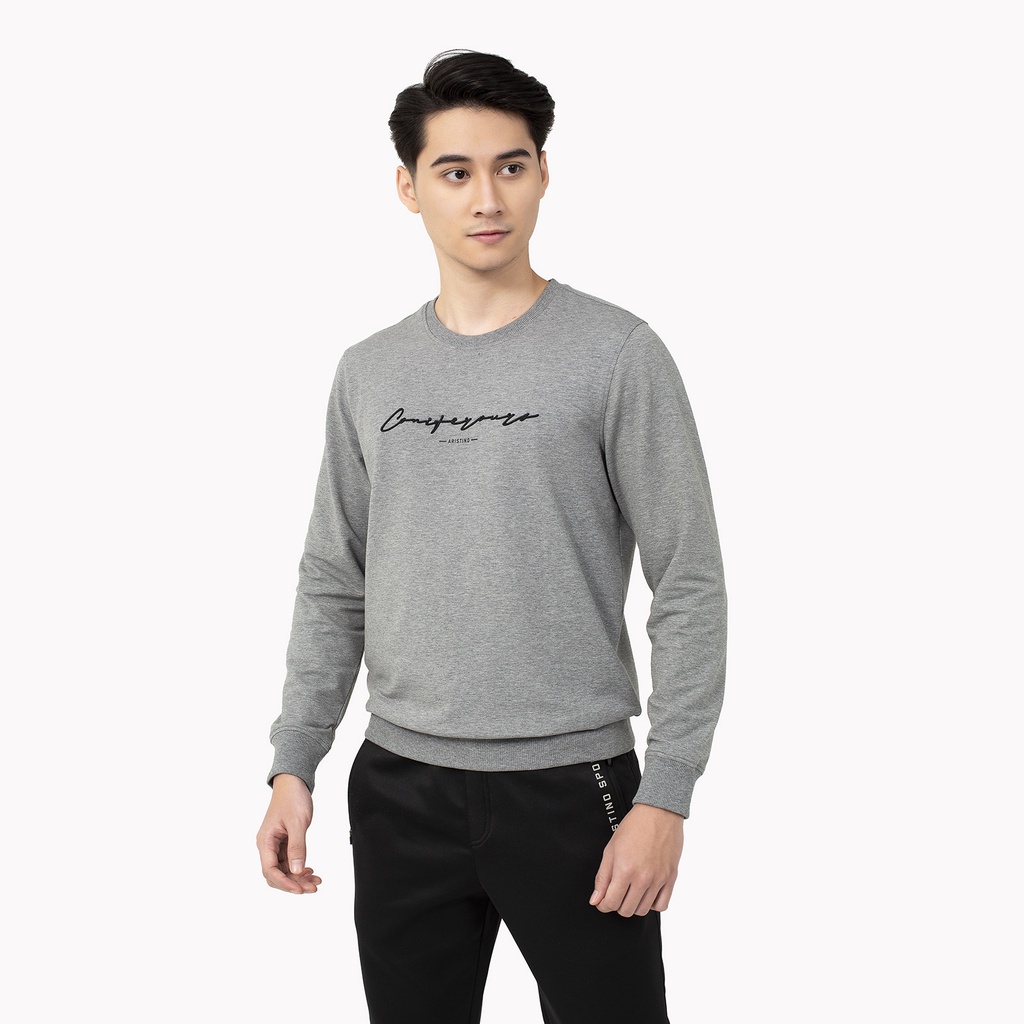 Áo thu đông nam Aristino  cotton mềm nhẹ màu sắc trẻ trung ASW023W1