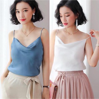 Áo Hai Dây Lụa Cổ Đổ (dưới 52kg)