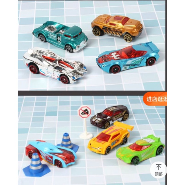 Tàu phóng xe siêu tốc  kèm 4 xe mô hình kim loại, có clip mã 1210-904