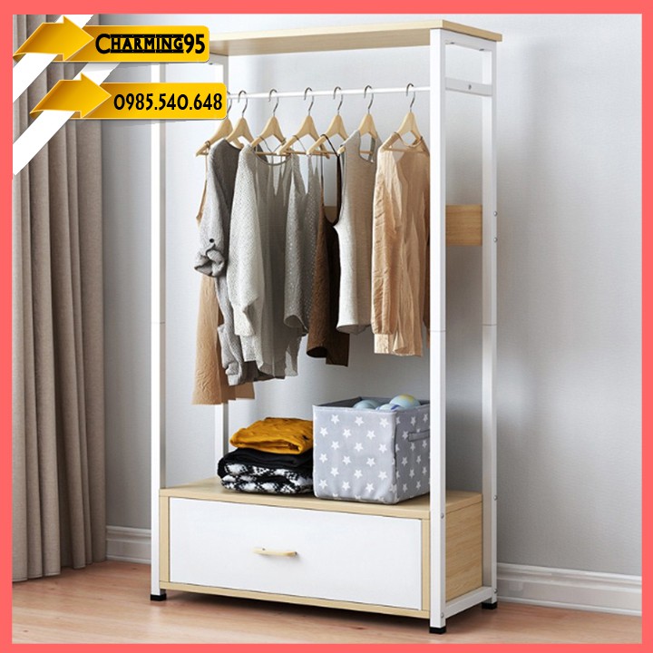 RE0639Tủ trống khung thép mặt gỗ MDF ngang 60cm