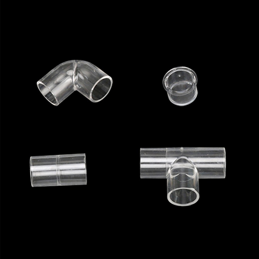 1 Đầu Nối Ống Kính Trong Suốt Bằng Acrylic Đường Kính 25mm