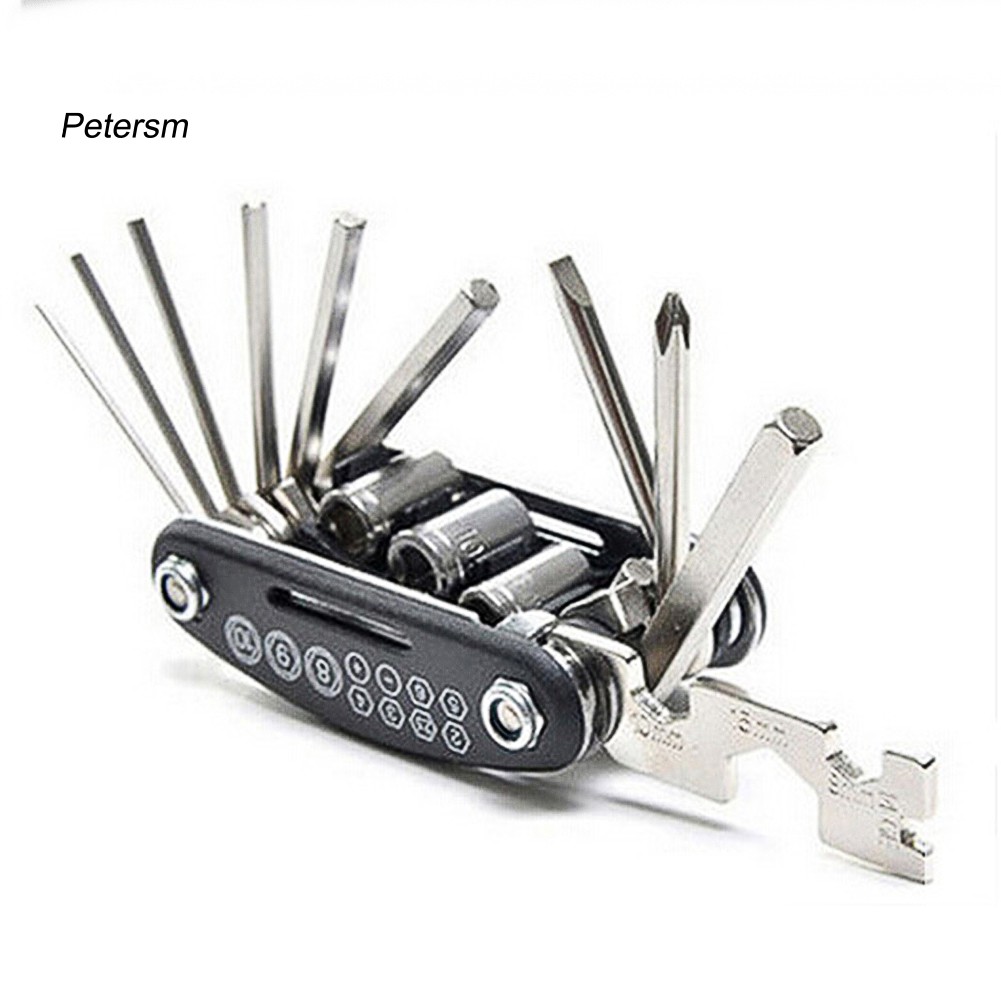 Bộ Phụ Tùng Sửa Xe Đạp Chuyên Dụng Đa Chức Năng 16 Trong 1