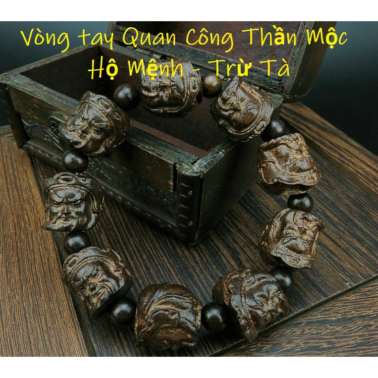 Vòng tay phong thủy gỗ thủy tầm mộc, điêu khắc thủ công, hộ mệnh, trừ tà, mang lại may mắn, công danh, sự nghiệp.