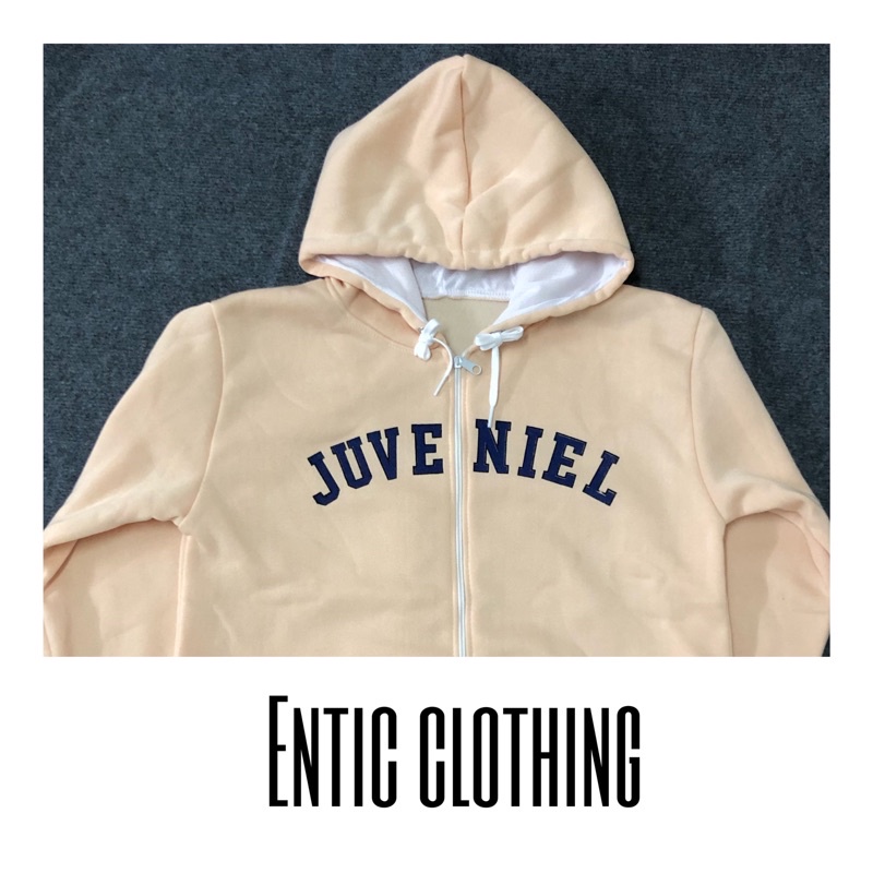 Áo Khoác Nỉ Phong Cách Hàn Quốc Form Rộng Dày Dăn Thêu Chữ JUVE NIEL