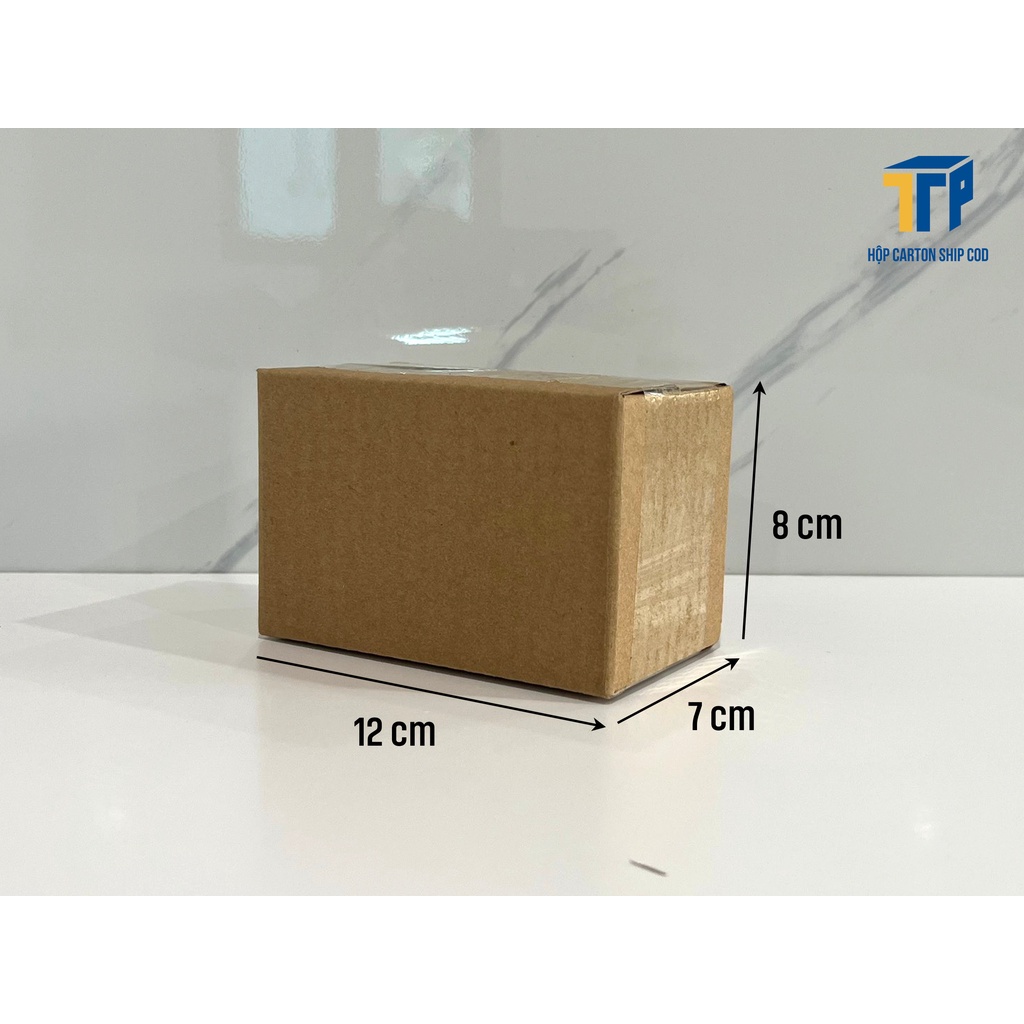 Combo 100 hộp 12x7x8 Hộp carton đóng hàng, thùng bìa carton COD đóng hàng