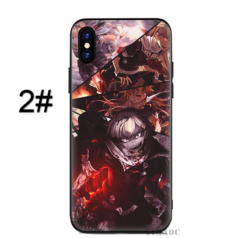 Ốp lưng mềm in hình nhân vật Anime cho iPhone XS Max XR 8 7 Plus 6 6S 5S SE youjo senki