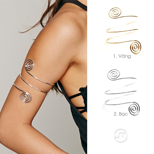 Vòng đeo bắp tay xoắn 2 đầu