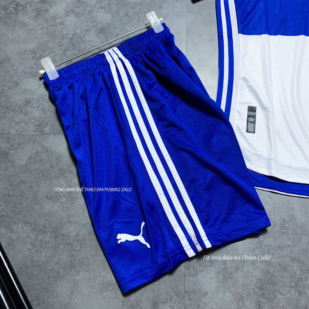 Set Bộ Quần Áo Bóng Đá Đội Tuyển Italia Áo Trắng Quần Xanh mẫu Euro 2022