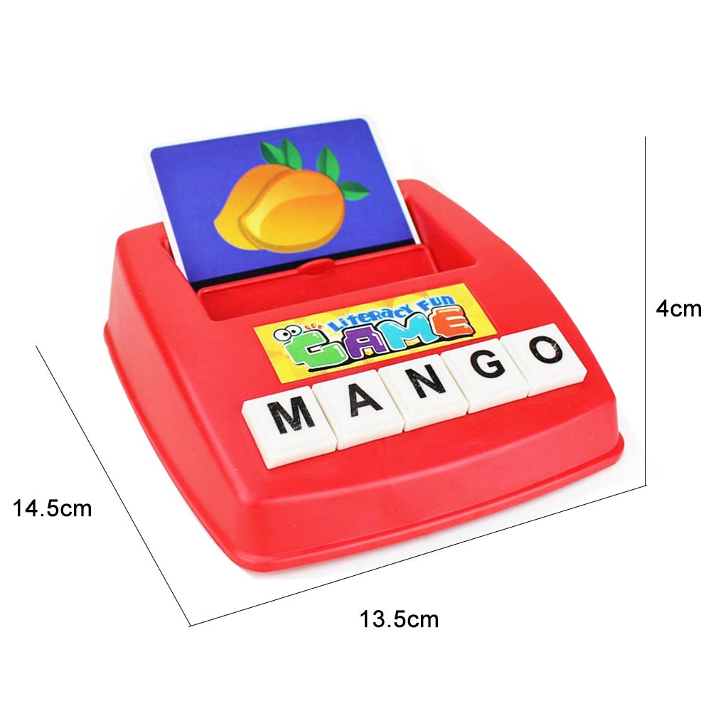 For Kids English Word Learning Machine Puzzle Toy Letters Card Spelling Game Toys  Educational Toy