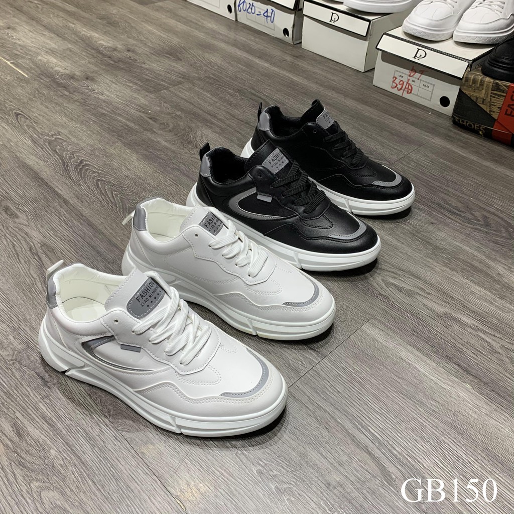 Giày nam sneaker kiểu dáng thể thao, sneaker nam chất da trơn dễ vệ sinh - GB145 giaynamdep