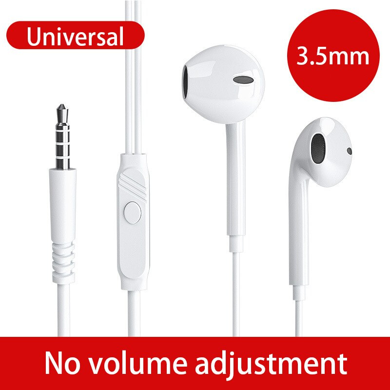 Wired Earphone 3.5mm In-ear with Microphone Headphones for iphone Samsung Xiaomi Smartphone Earbuds