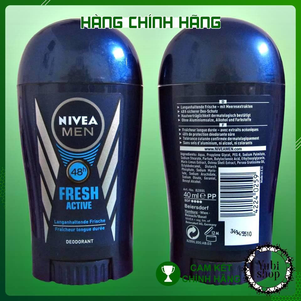 [HÀNG AUTH] SÁP LĂN KHỬ MÙI NIVEA CHO NAM - LĂN KHỬ MÙI NEVEA MEN FRESH ACTIVE DÀNH CHO NAM - ĐỨC - New