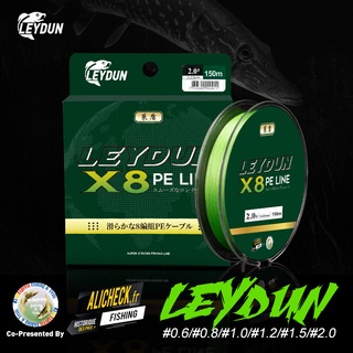 Leydun cuộn dây câu cá bện 8 sợi pe 100m 150m chất lượng nhật bản