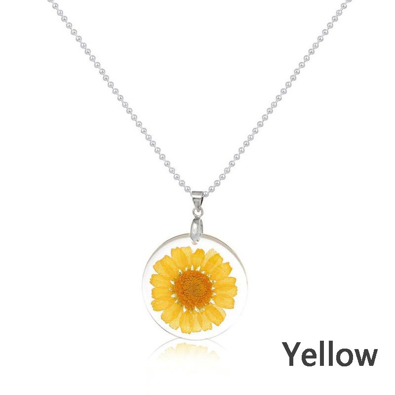 Dây chuyền mặt thủy tinh trong suốt độc đáo