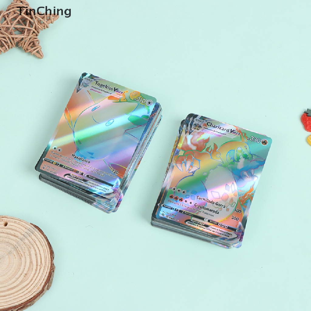 Bộ Thẻ Bài Pokemon Màu Cầu Vồng Ba Chiều Mới Nhất Dành Cho Trẻ Em