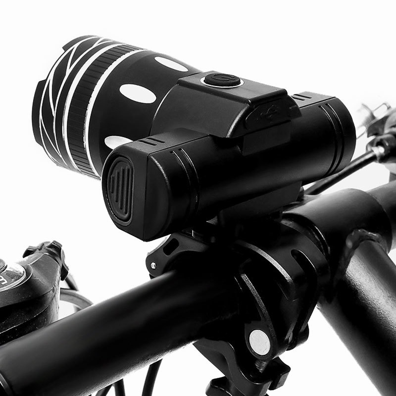 360° Đèn Pha T6 3 Chế Độ Bằng Hợp Kim Nhôm Chống Nước Có Thể Sạc Lại USB Cho Xe Đạp